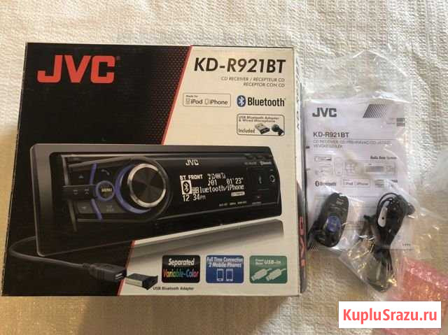 Автомагнитола JVC KD-R921 BT процессорная Димитровград - изображение 1