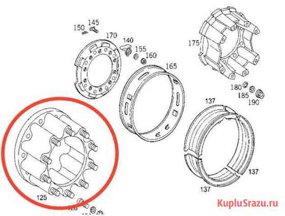 Фланец крепления колеса Mercedes-Benz Новый Уренгой