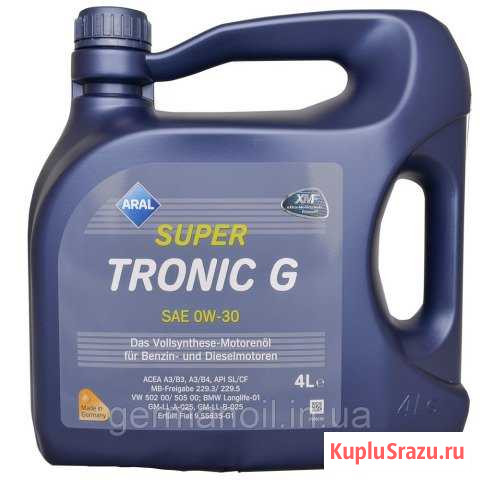 Масло моторное Aral Super Tronic G 0W-30 4 л Калининград - изображение 1