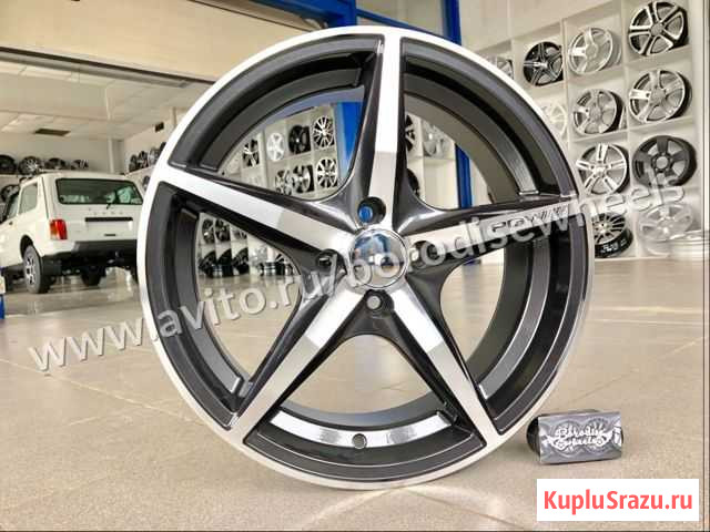 Диски PDW 8987 4x100 r17 #1163 чёрные лучи полирол Тольятти - изображение 1