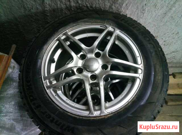 Литые диски с резиной зима R15, 5x112 Skoda / Volk Шуя - изображение 1