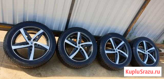 Колёса r18114,3 диски K&K резина dunlop Торг Малоярославец - изображение 1