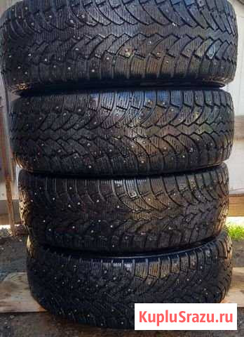 Продам зимние шипованные шины Азанка - изображение 1