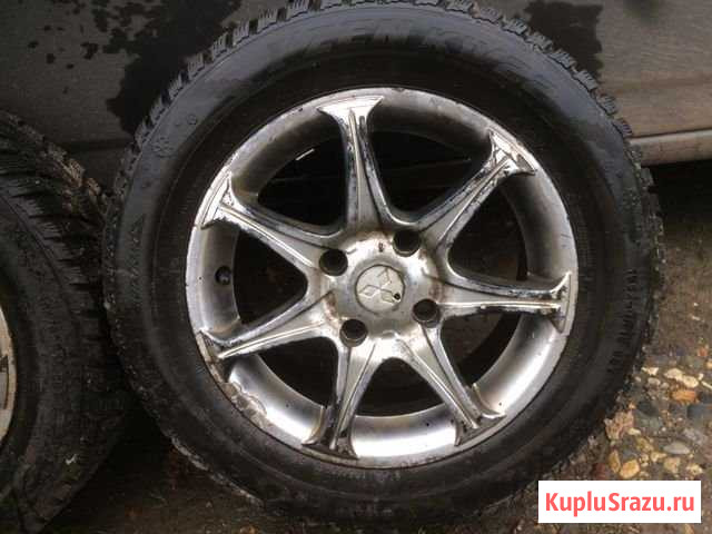 Диски 4х114.3 r15- шины kumho 195.60 r15- комплект Вологда - изображение 1