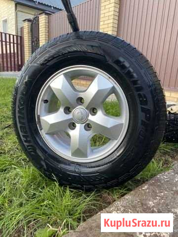 Литые диски с резиной 235/75 r16 SsangYong kayron Чебоксары - изображение 1