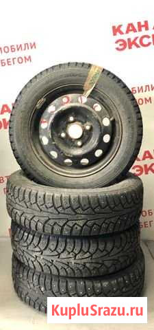 155/70 R13 Зимние шины Nokian + диски 13 4х100 Казань - изображение 1