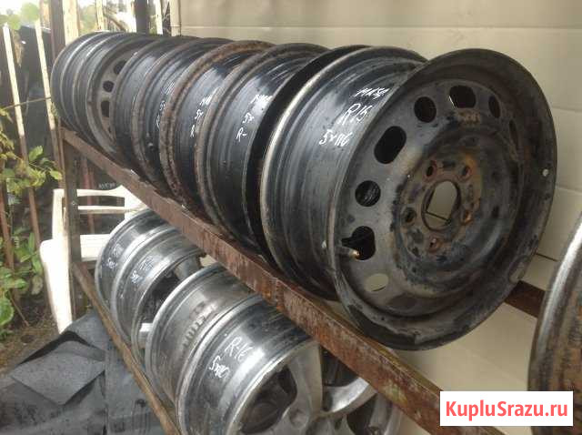 Диски штампованные 5/110 R15 4шт Пермь - изображение 1