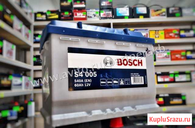 Bosch 60 ah авто Аккумуляторы Славянск-на-Кубани - изображение 1