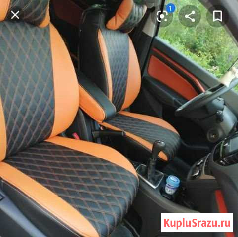 Авточехлы из экокожи на LADA Granta лифбек Селты - изображение 1