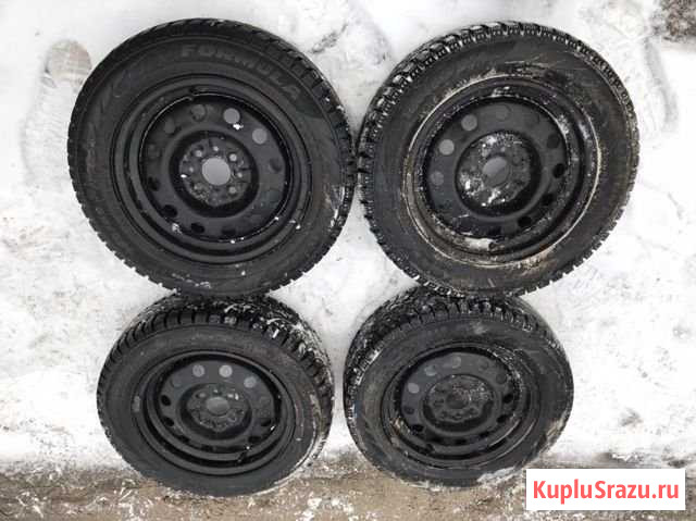 Штампы r14 4x98 шины formula 185.60 r14 4шт Вологда - изображение 1