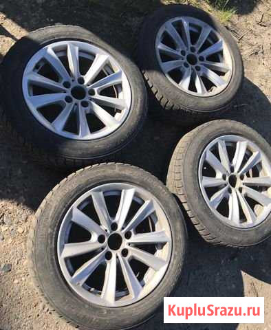 Диски литые 5x120 r17 шины 225.55.17 4шт Вологда - изображение 1