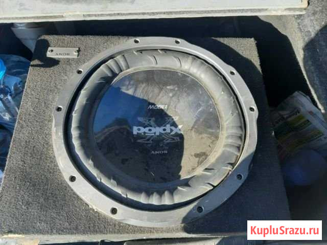 Сабвуфер кикс 1300w усилитель SonyXplod 1000w Вологда - изображение 1