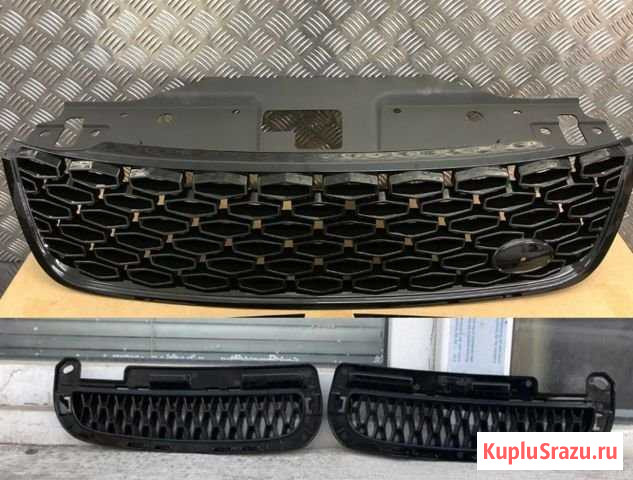 Решетка + вставки Land Rover Discovery 5 black Сочи - изображение 1