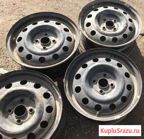 Диски штампованные r15 4x100 dia54.1 комплект Вологда - изображение 1