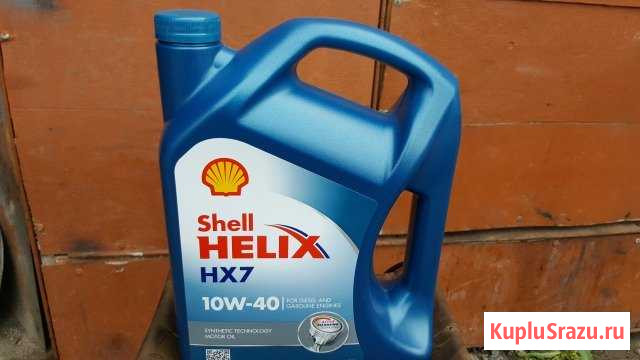 Масло 4л shell helix HX7 10W40 п синтетика Рязань - изображение 1