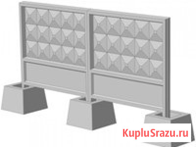 Плита забора железобетонная ПО2. Доставка по России Москва - изображение 3