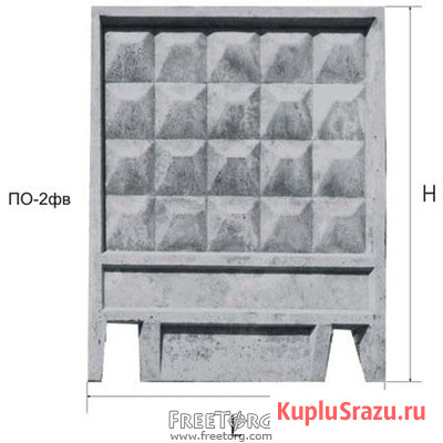 Плита забора железобетонная ПО2. Доставка по России Москва - изображение 4