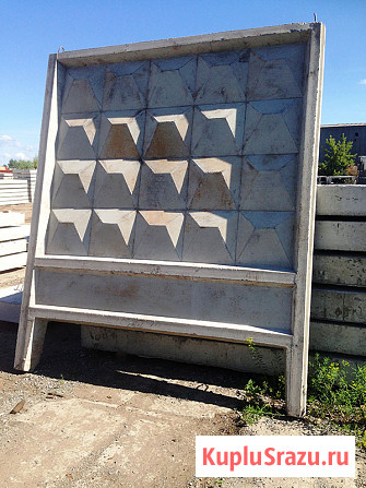 Плита забора железобетонная ПО2. Доставка по России Москва - изображение 1