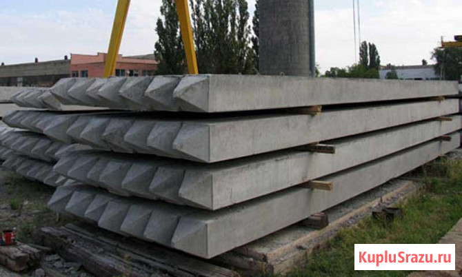 Сваи забивные железобетонные цельные для опор мостов Москва - изображение 1