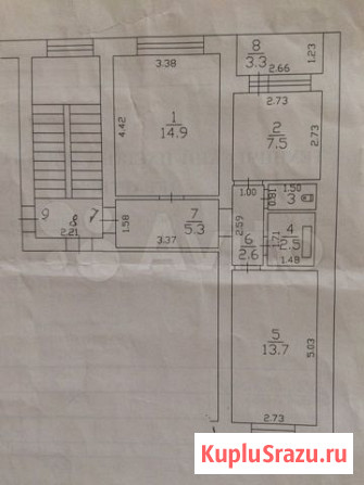2-комнатная квартира, 47.7 м², 3/5 эт. на продажу в Полетаево Полетаево - изображение 1