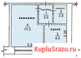 1-комнатная квартира, 22 м², 2/5 эт. на продажу в Стрежевом Стрежевой - изображение 1