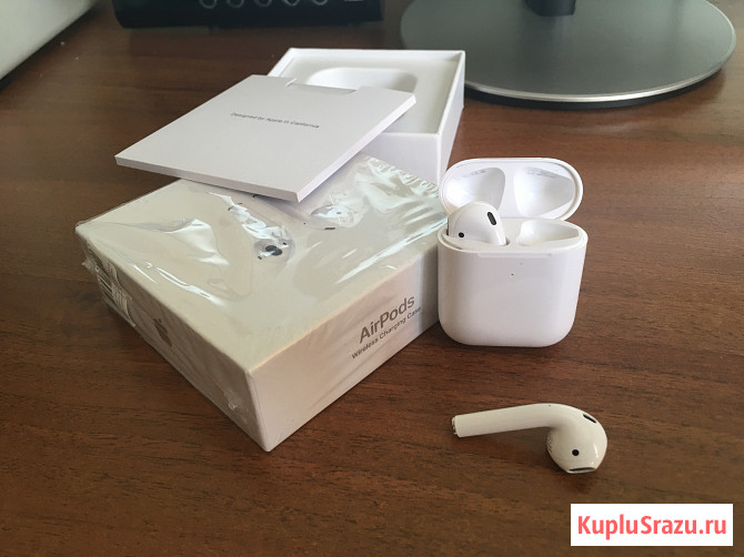 Продам наушники Apple Airpods 2 c беспроводной зарядкой Белорецк - изображение 2