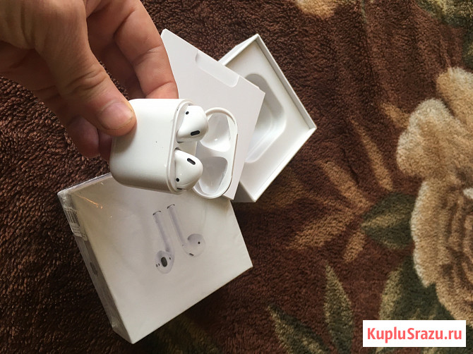 Продам наушники Apple Airpods 2 c беспроводной зарядкой Белорецк - изображение 3