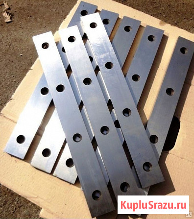 Нож гильотины 520 x 75 x 25. Сталь 6 х в2с, 6хс. Комплекты по 8 штук в наличии на складе. ООО ТПЗ Москва - изображение 1