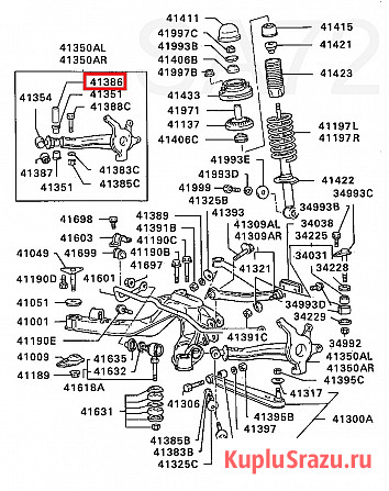 MB515258 Втулка заднего продольного рычага MITSUBISHI Москва - изображение 2