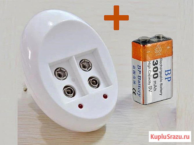 Зарядное для аккумуляторов 9 v (Крона) + подарок Брянск - изображение 1