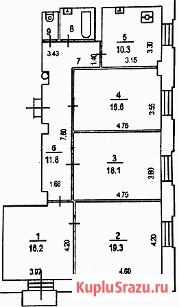 4-комнатная квартира, 103 м², 6/10 эт. на продажу в Москве Москва - изображение 5