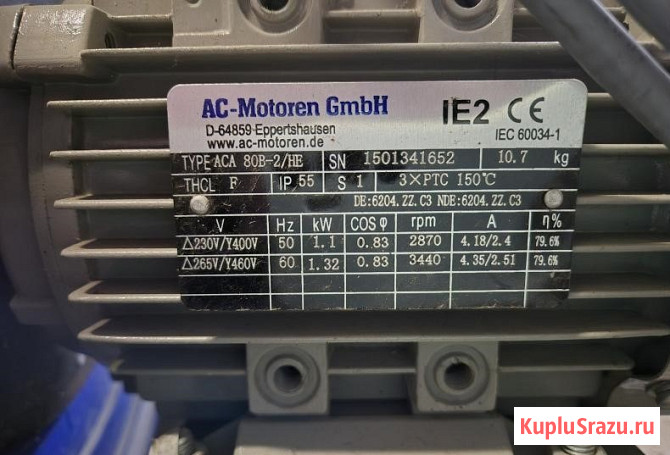 Вентиляторная группа с прямым приводом 1.1 кВт 2870 об/мин ACMotoren Москва - изображение 2