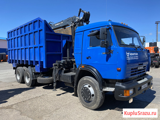 КАМАЗ 65115 ломовоз с манипулятором Евро-2 Новый Новосибирск - изображение 1