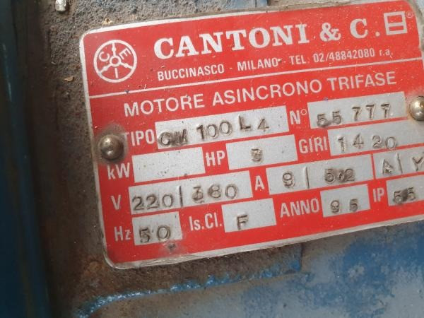 Электродвигатель 2.2 кВт 1420 об/мин лапы 220/380В CantonI (итал) CM100L4 Москва - изображение 2