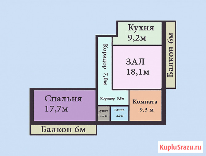 3-комнатная квартира, 70 м², 6/10 эт. на продажу в Стрежевом Стрежевой - изображение 1