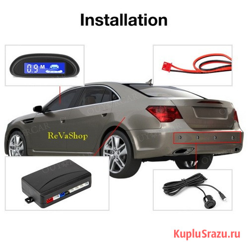 Парктроник универсальный светодиодный датчик парковки Москва - изображение 1