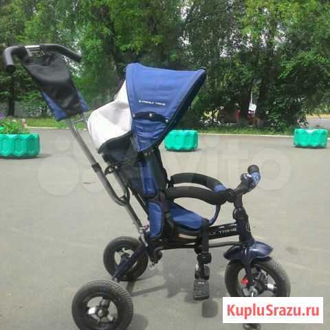 Велосипед 3-х кол family trike синий Красноярск - изображение 1