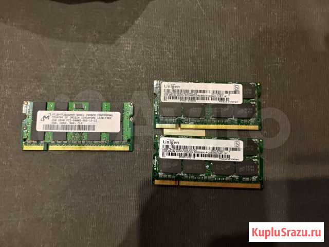 Оперативная память для ноутбука ddr2 2gb 2шт Саратов - изображение 1