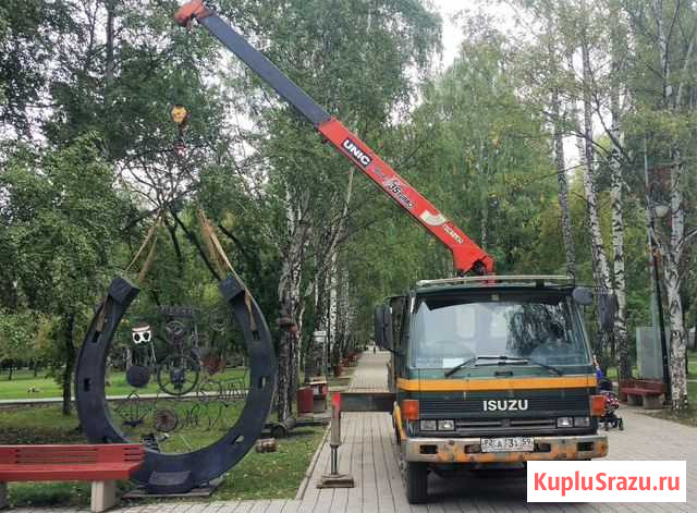 Кран-борт от 5 тонн, манипулятор 3 тонны Пермь - изображение 1