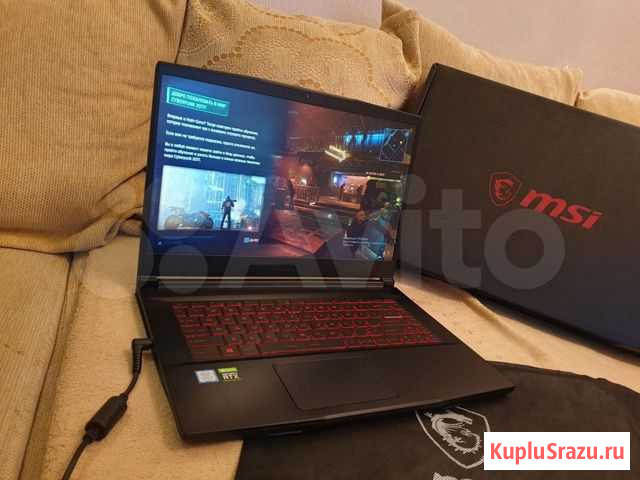 MSI gf67w новый неделя RTX 2060 6gb 512ssd Владикавказ - изображение 1