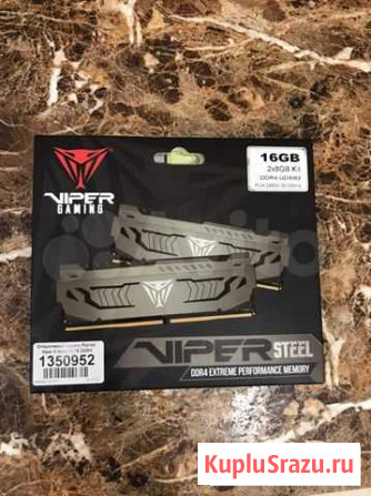 Оперативная память Patriot Viper ddr4 16gb(8x2) Волжский - изображение 1