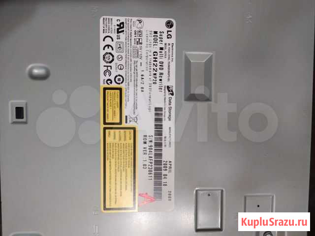 Привод dvdrw DVD RAM LG GH22NP20 Черный Йошкар-Ола - изображение 1