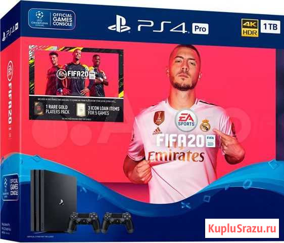 PS4 Pro Fifa 20, UFC 3, два геймпада Тихорецк - изображение 1