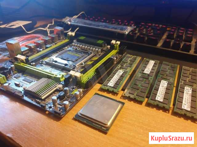 Продам комплект lga2011 / e5 1620 / 16gb ram Кирово-Чепецк - изображение 1