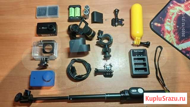 Xiaomi Yi 4k Action Camera + стабилизатор Новый Уренгой - изображение 1