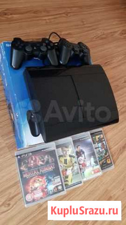 Продаю Playstation 3 super slim PS3 750 GB Чебоксары - изображение 1
