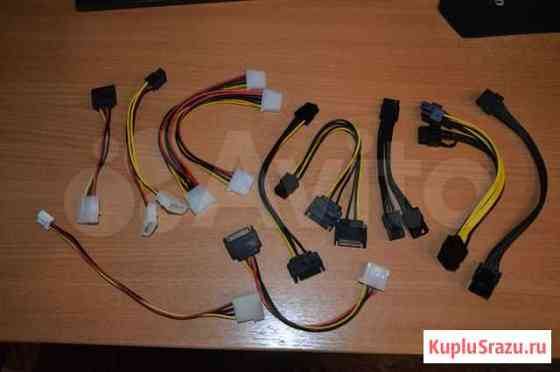 Переходники и удлинитель molex SATA 6pin 8pin Тольятти