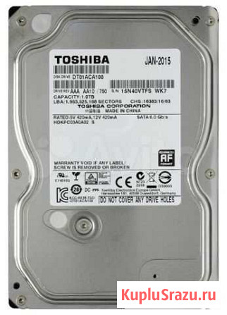 Toshiba 1 TB DT01ACA100 Мурино - изображение 1