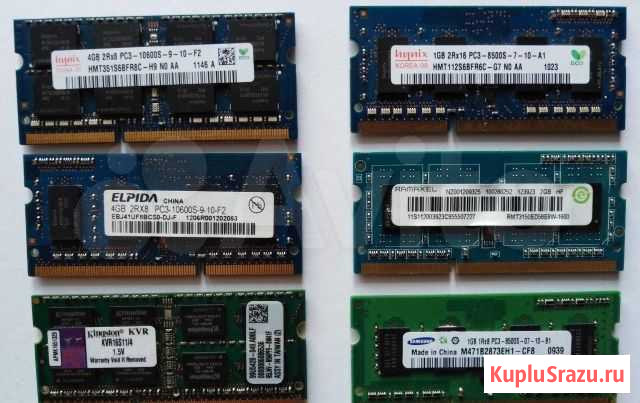 Оперативная память для ноутбука ddr2 / ddr3 Великие Луки - изображение 1