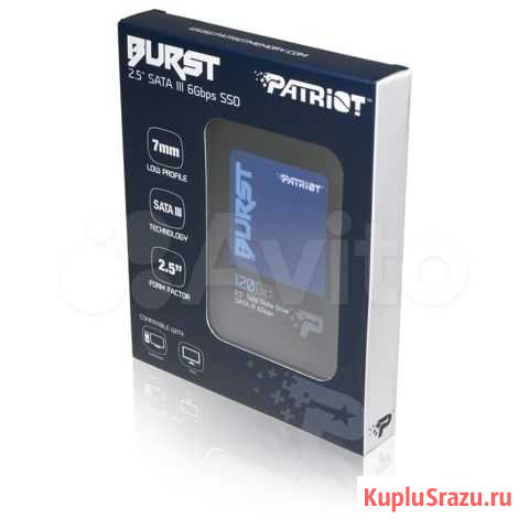 SSD накопитель Patriot Burst PBU120GS25ssdr 120Гб Пермь - изображение 1